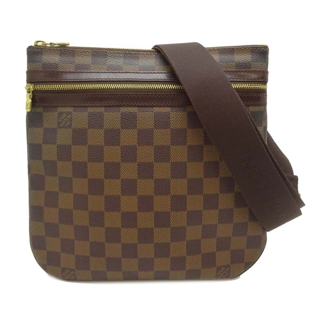 LOUIS VUITTON Brown Damier Pochette Shoulder Bag - Picture 1 of 9